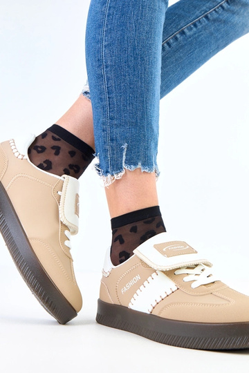 Baskets marron sur... 2