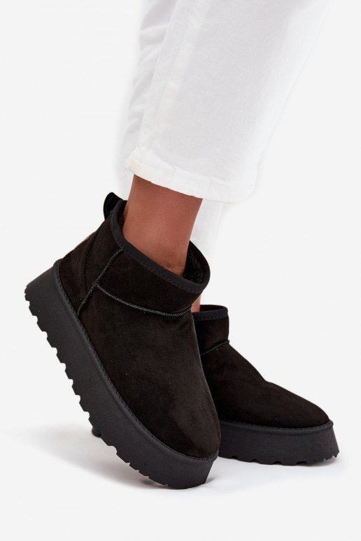 Bottes de neige Féminin avec une plateforme couleur noire Celyra Bottes de neige Féminin avec une plateforme couleur noire Celyra