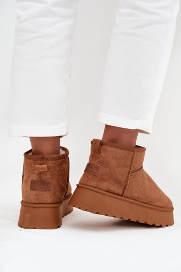 Bottes de neige marron pour femmes sur plateforme « Celyra » 2