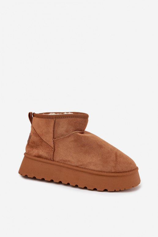 Bottes de neige Féminin avec une plateforme marron Celyra