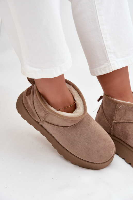 Bottes de neige Féminin avec une plateforme beige Celyra Bottes de neige Féminin avec une plateforme beige Celyra