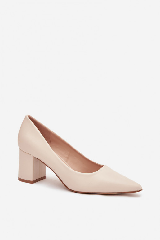 Chaussures Activé SłupkoÀym Obcasie Ze Szpiczastymi Noskami couleur ivoire Ryvessa Chaussures Activé SłupkoÀym Obcasie Ze Szpiczastymi Noskami couleur ivoire Ryvessa