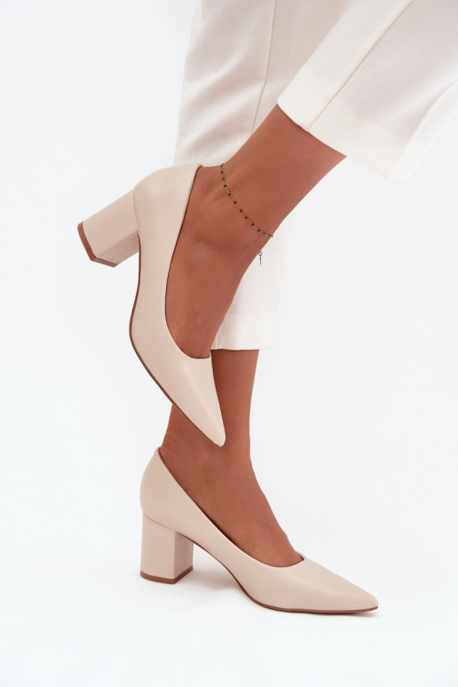 Chaussures Activé SłupkoÀym Obcasie Ze Szpiczastymi Noskami couleur ivoire Ryvessa Chaussures Activé SłupkoÀym Obcasie Ze Szpiczastymi Noskami couleur ivoire Ryvessa