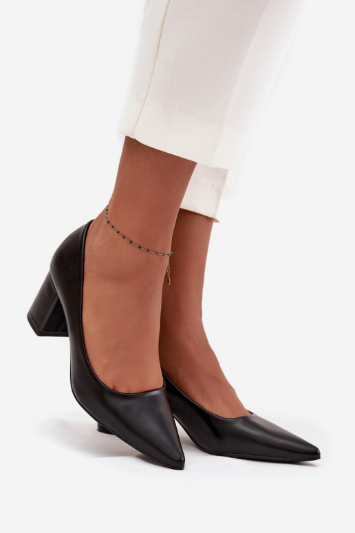 Chaussures Activé SłupkoÀym Obcasie Ze Szpiczastymi Noskami couleur noire Ryvessa Chaussures Activé SłupkoÀym Obcasie Ze Szpiczastymi Noskami couleur noire Ryvessa