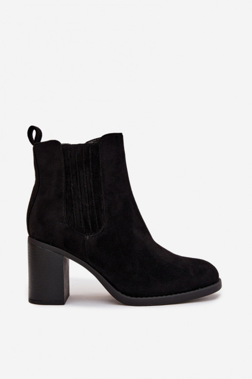 réchauffer Bottes pour femmes Activé SłupkoÀym Obcasie couleur noire Brevina