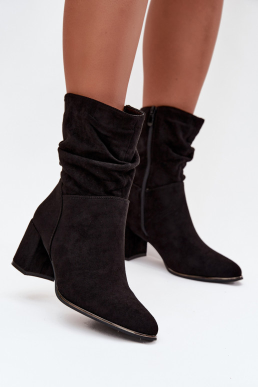 réchauffer Bottes pour femmes Avec des volants Activé SłupkoÀym Obcasie couleur noire Ivressa réchauffer Bottes pour femmes Avec des volants Activé SłupkoÀym Obcasie couleur noire Ivressa