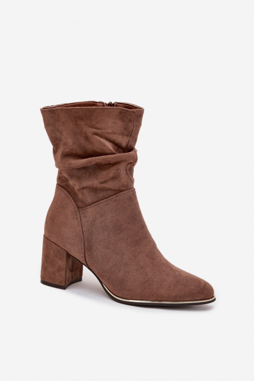 réchauffer Bottes pour femmes Avec des volants Activé SłupkoÀym Obcasie marron Ivressa réchauffer Bottes pour femmes Avec des volants Activé SłupkoÀym Obcasie marron Ivressa