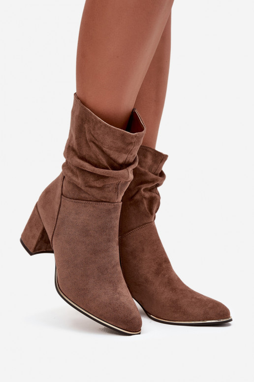 réchauffer Bottes pour femmes Avec des volants Activé SłupkoÀym Obcasie marron Ivressa réchauffer Bottes pour femmes Avec des volants Activé SłupkoÀym Obcasie marron Ivressa