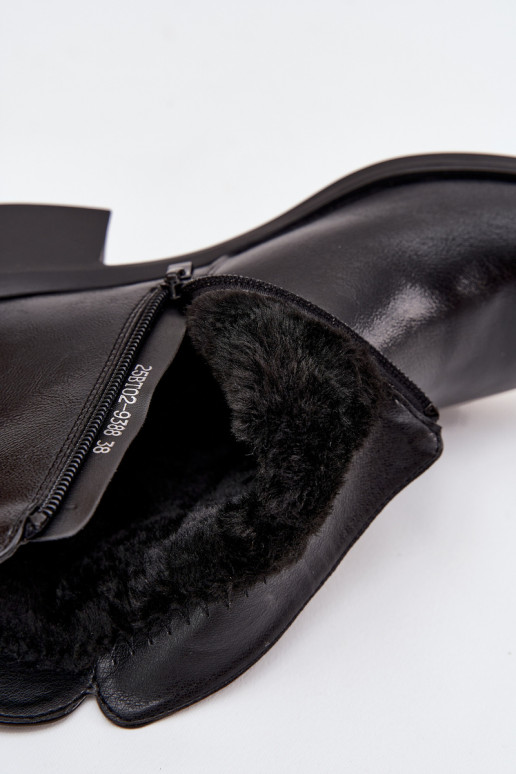 réchauffer Bottes pour femmes Klocke couleur noire Delmira