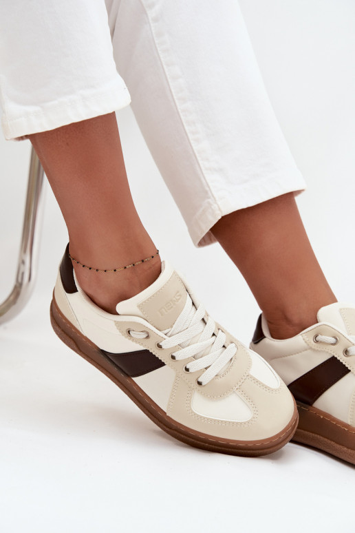 Chaussures modèle baskets Féminin avec une plateforme beige Galivina