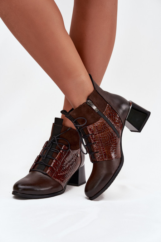 Zazoo 60503 Peau Bottes avec des talons réchauffer CzekoladoÀe