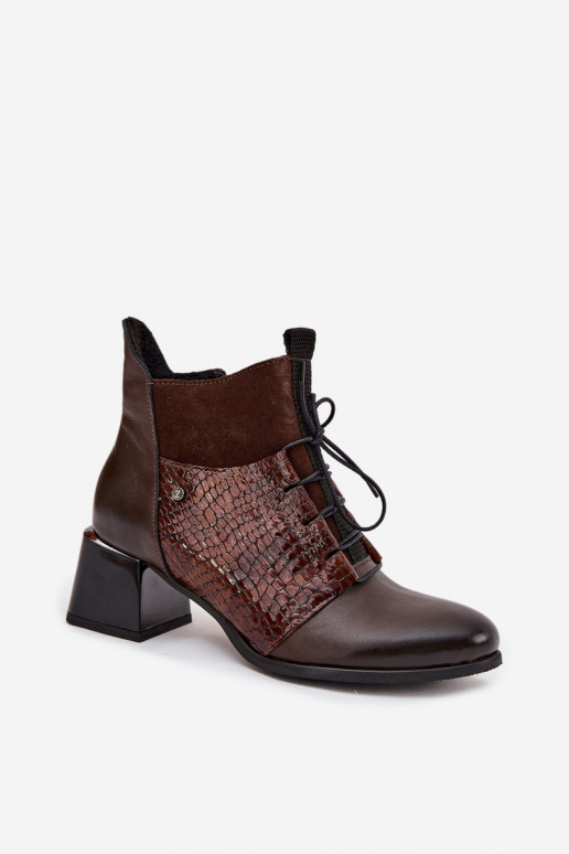 Zazoo 60503 Peau Bottes avec des talons réchauffer CzekoladoÀe