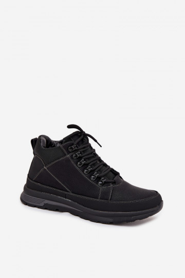 Bottes de randonnée chaudes pour hommes couleur noire INivelle