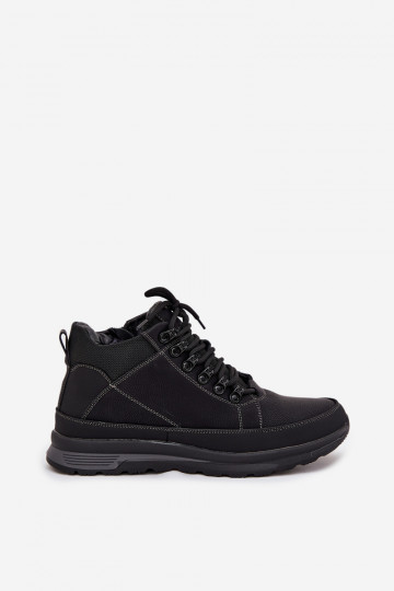 Bottes de randonnée chaudes pour hommes couleur noire INivelle 2