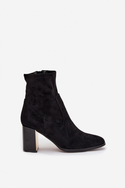 Bottes pour femmes Ze couleur doréem Élément réchauffer couleur noire Amelisse