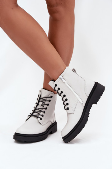 réchauffer Bottes pour femmesActivéturalnej Skóry Sergio Leone BT25248-S couleur blanche 2