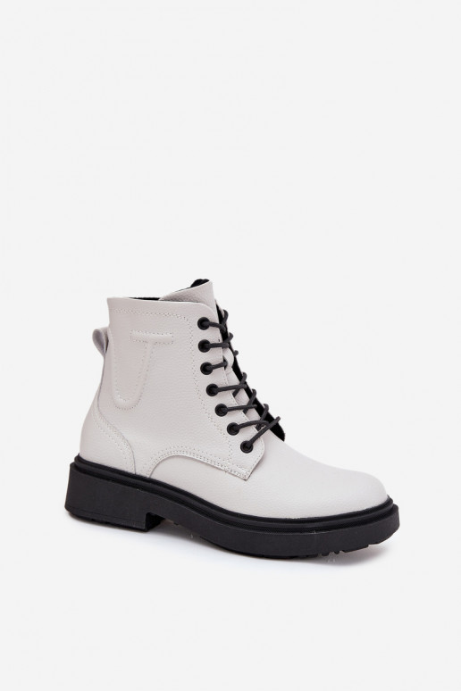 réchauffer Bottes pour femmesActivéturalnej Skóry Sergio Leone BT25248-S couleur blanche