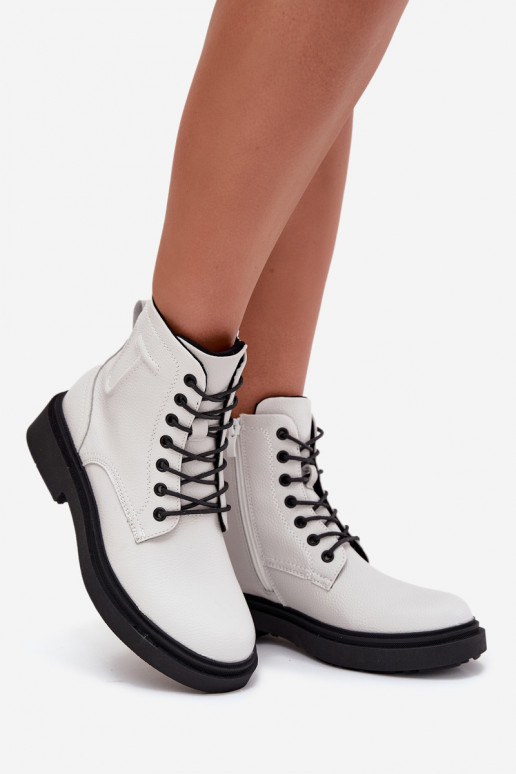 réchauffer Bottes pour femmesActivéturalnej Skóry Sergio Leone BT25248-S couleur blanche