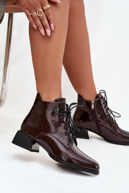 Peau avec effet vernis Bottes pour femmes Klocke Artiker 57C1119 Bourgogne Peau avec effet vernis Bottes pour femmes Klocke Artiker 57C1119 Bourgogne