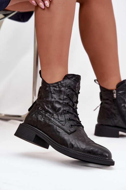 Bottes pour femmesActivéturalnej Skóry réchauffer Artiker 57C1006 couleur noire