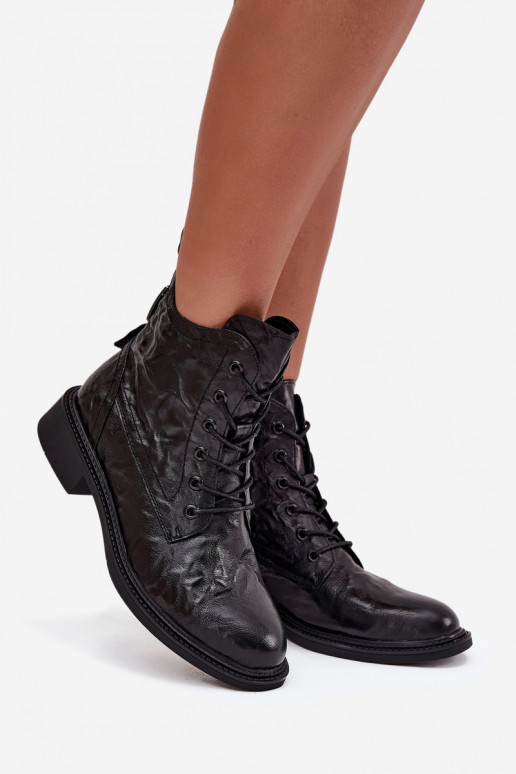 Bottes pour femmesActivéturalnej Skóry réchauffer Artiker 57C1006 couleur noire