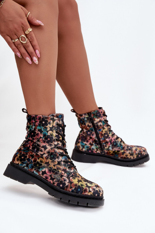 Bottes pour femmes réchauffer avec des fleurs Artiker 57C1050 Couleurs différentes