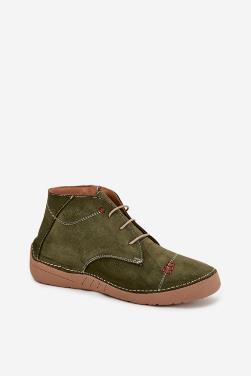 Peau chaussures FémininPrzeszyciami Au Château Artiker 57C2119 couleur verte