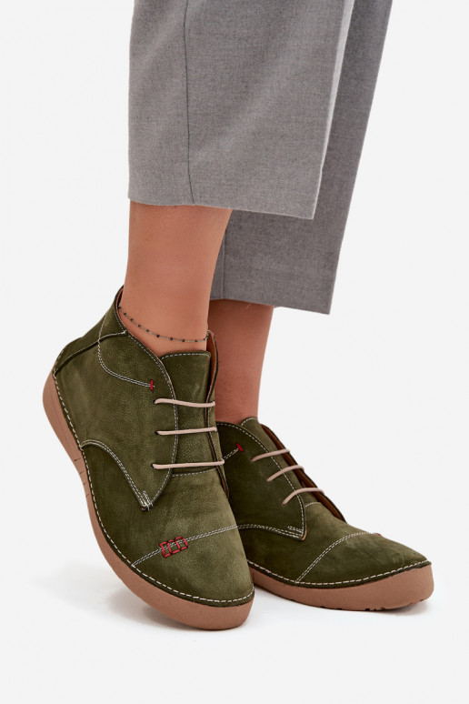 Peau chaussures FémininPrzeszyciami Au Château Artiker 57C2119 couleur verte
