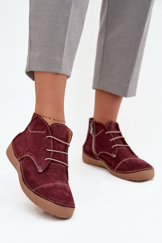 Peau chaussures FémininPrzeszyciami Au Château Artiker 57C2116 Bourgogne