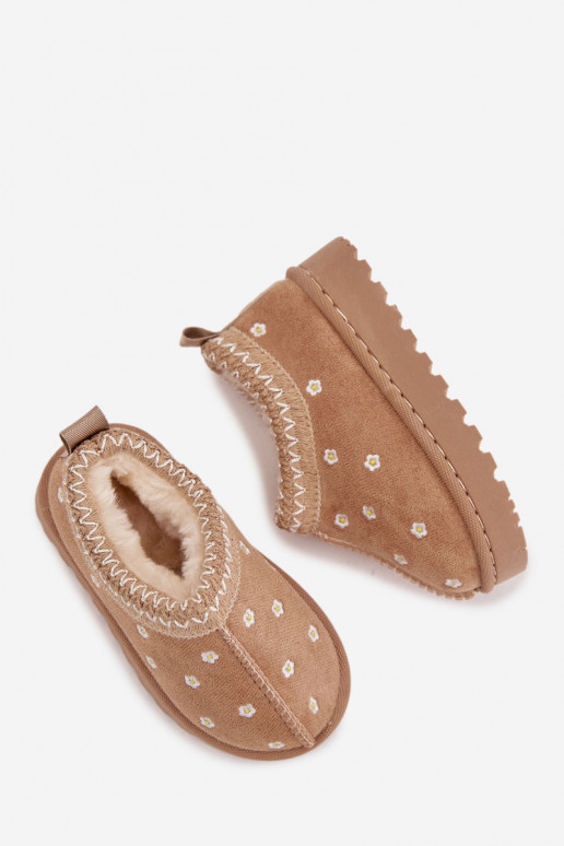 Bottes de neige Puérilavec des motifs florauxuszkami réchauffer avec de la fourrure à l intérieur beige Palina Bottes de neige Puérilavec des motifs florauxuszkami réchauffer avec de la fourrure à l intérieur beige Palina