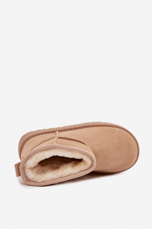 Bottes de neige Puéril Jeunesse réchauffer avec de la fourrure à l intérieur beige Mireya Bottes de neige Puéril Jeunesse réchauffer avec de la fourrure à l intérieur beige Mireya