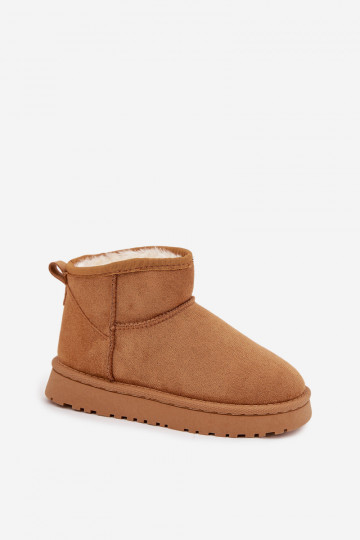 Bottes de neige Puéril Jeunesse réchauffer avec de la fourrure à l intérieur marron Mireya 2