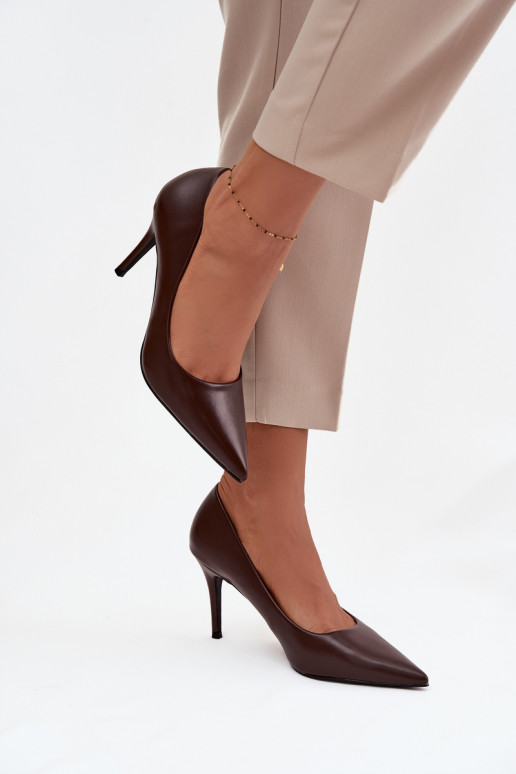 chaussures à talons hauts Féminin en cuir écologique CzekoladoÀe Sivana chaussures à talons hauts Féminin en cuir écologique CzekoladoÀe Sivana