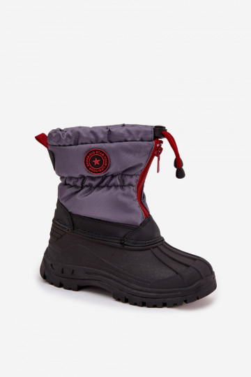 Bottes de neige pour enfants Au Château Big Star SS374031 gris-couleur noire