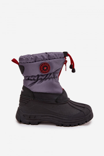 Bottes de neige pour enfants Au Château Big Star SS374031 gris-couleur noire 2