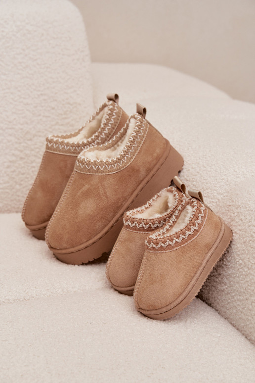 Bottes de neige Bottes Puéril avec une plateforme réchauffer avec de la fourrure à l intérieur beige Vilabria Bottes de neige Bottes Puéril avec une plateforme réchauffer avec de la fourrure à l intérieur beige Vilabria