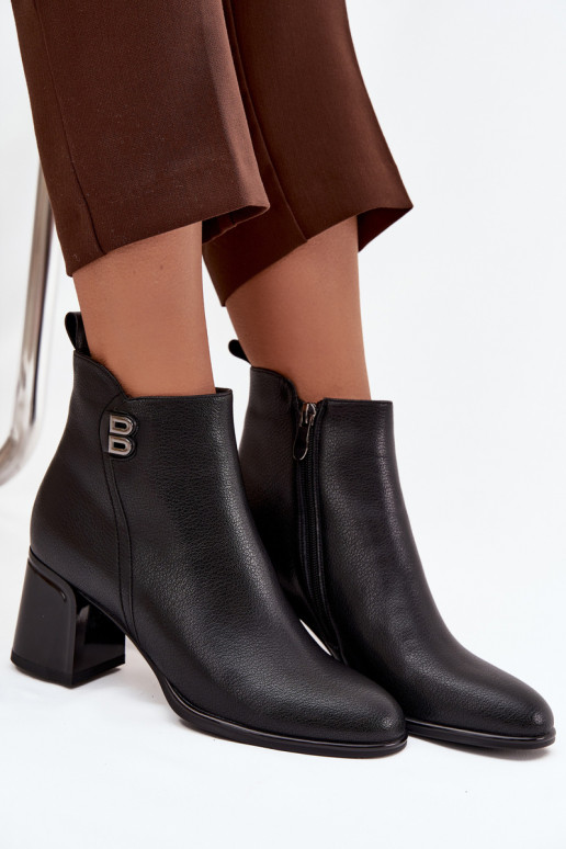 réchauffer Bottes pour femmesActivéturalnej Skóry avec des talons couleur noire Jovelle