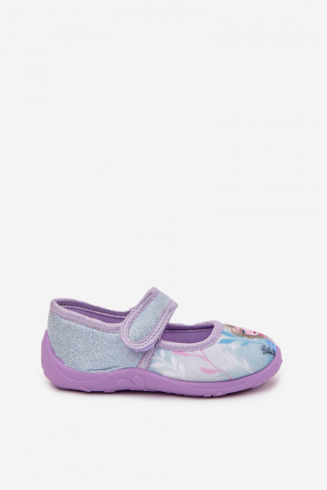 ballerines Chaussons Puéril avec attaches adhésives Frozen Congelé bleu clair Olivessa 2