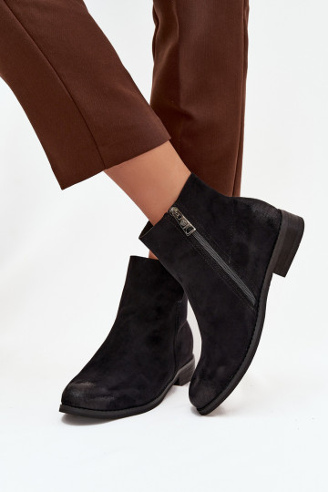 Bottes pour femmes avec des talons larges Vinceza 39961 couleur noire 2