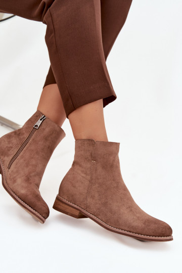 Bottes pour femmes avec des talons larges Vinceza 39961 marron