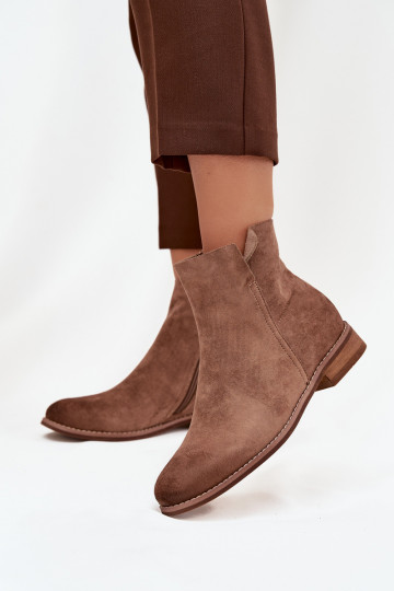 Bottes pour femmes avec des talons larges Vinceza 39961 marron 2