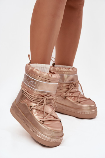 Bottes de neige Féminin avec des détails élégants O'NEILL LISA DANSOMEN HIGH 90253012.99U couleur dorée