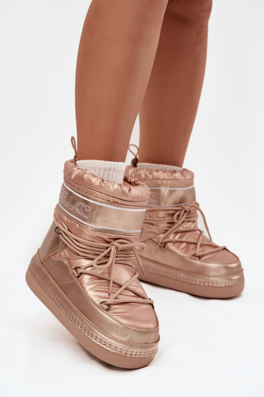 Bottes de neige Féminin avec des détails élégants O'NEILL LISA DANSOMEN HIGH 90253012.99U couleur dorée