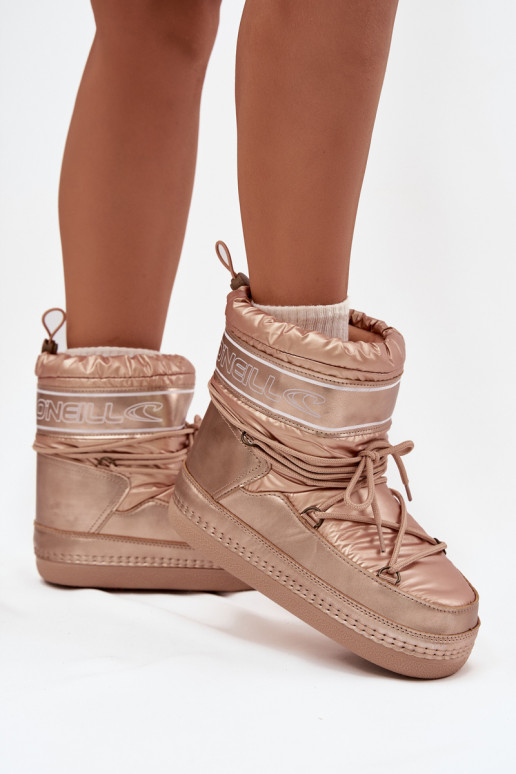 Bottes de neige Féminin avec des détails élégants O'NEILL LISA DANSOMEN HIGH 90253012.99U couleur dorée