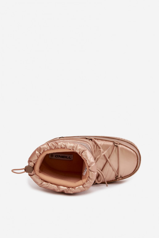 Bottes de neige Féminin avec des détails élégants O'NEILL LISA DANSOMEN HIGH 90253012.99U couleur dorée