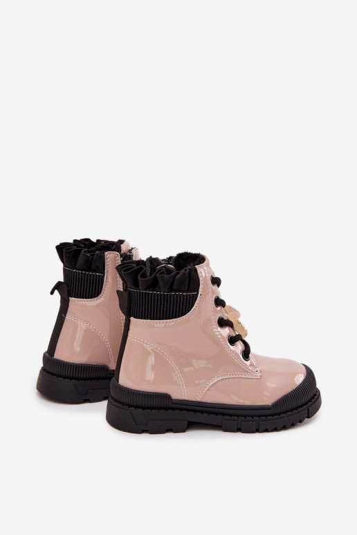 avec effet vernis Bottes Puéril réchaufferPrzypinką Nounours beige Fionessa avec effet vernis Bottes Puéril réchaufferPrzypinką Nounours beige Fionessa
