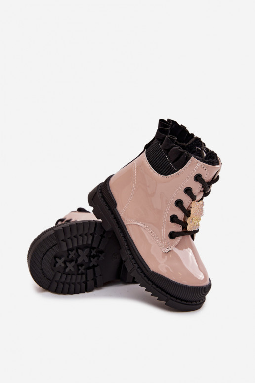 avec effet vernis Bottes Puéril réchaufferPrzypinką Nounours beige Fionessa avec effet vernis Bottes Puéril réchaufferPrzypinką Nounours beige Fionessa