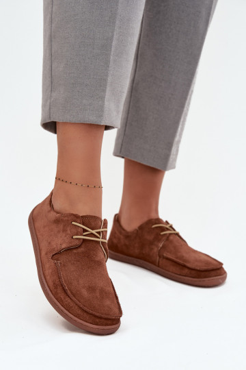 chaussures Féminin Typu BarefootActivéturalnego en daimu Zazoo 327 marron 2