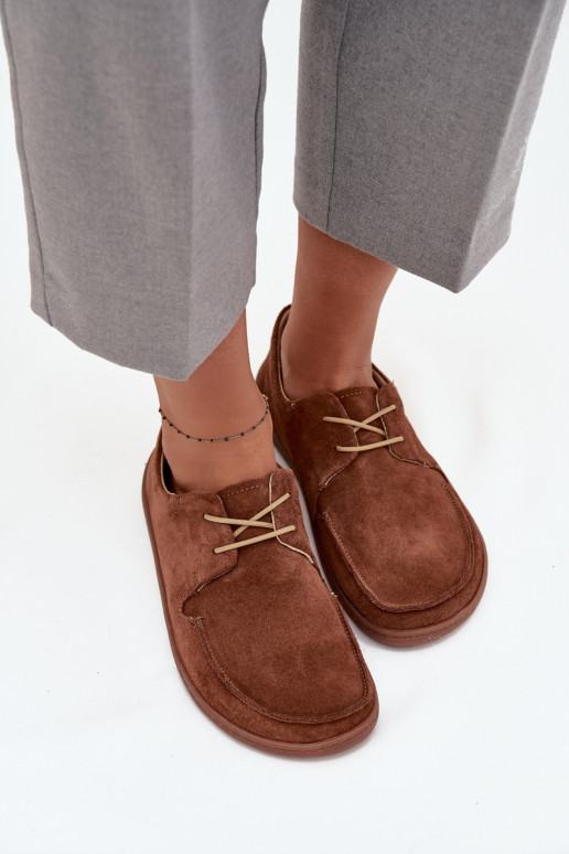 chaussures Féminin Typu BarefootActivéturalnego en daimu Zazoo 327 marron