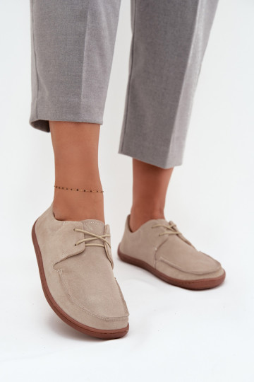 chaussures Féminin Typu BarefootActivéturalnego en daimu Zazoo 327 couleur ivoire 2